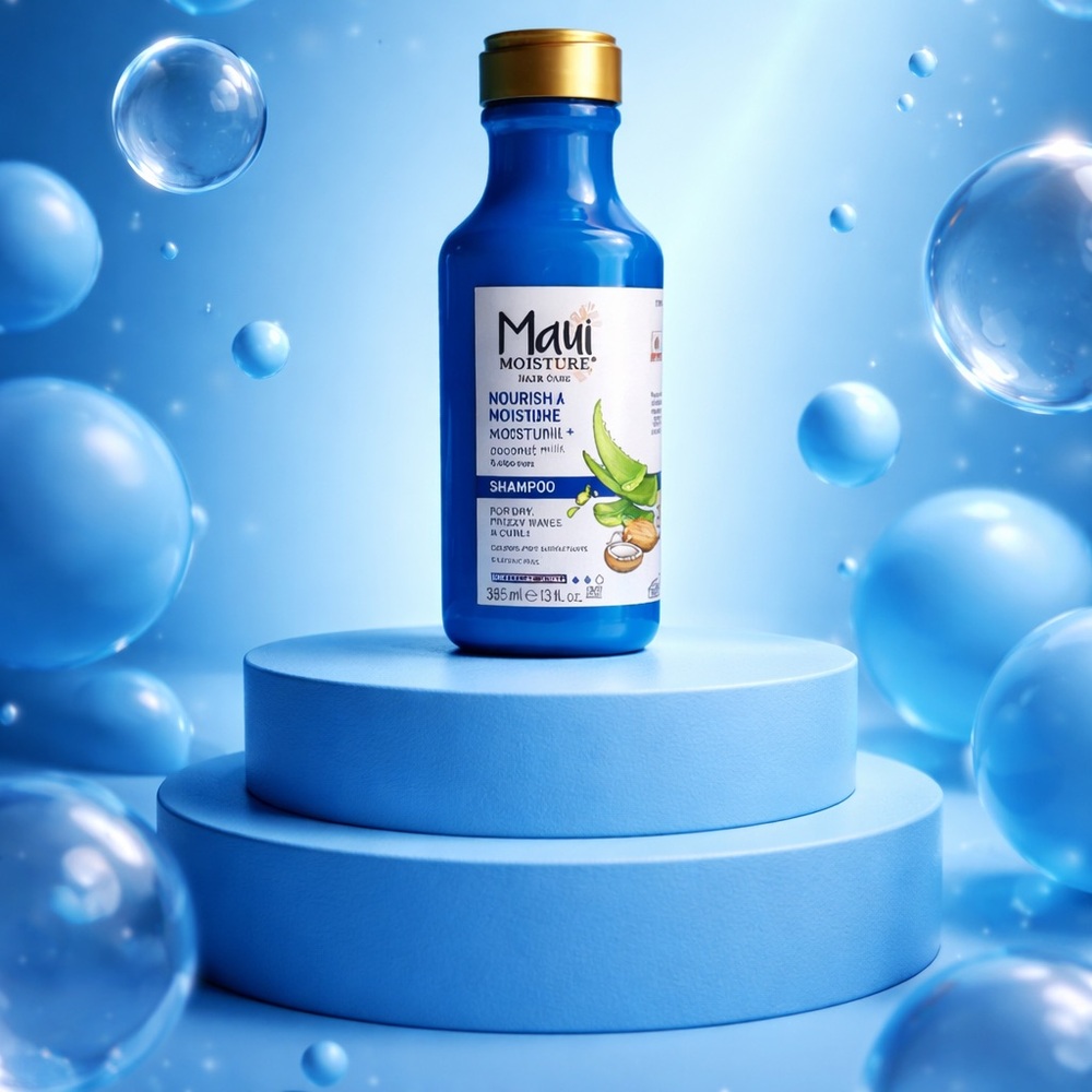 Maui Moisture Hair Care Coconut Milk Shampoo For Dry Frizzy Waves & Curls
